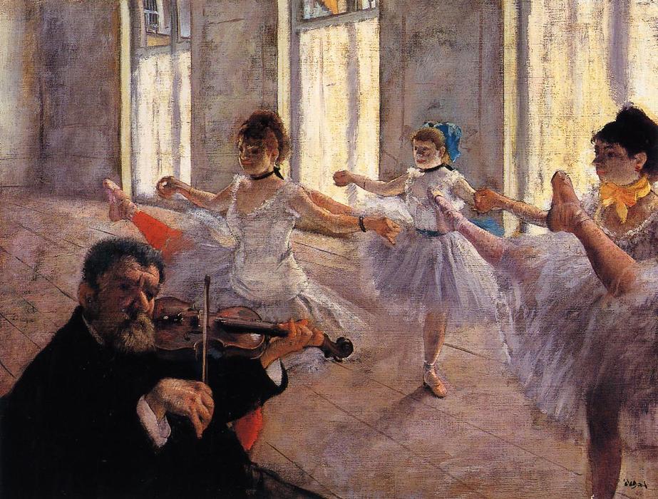 Wikioo.org - The Encyclopedia of Fine Arts - Painting, Artwork by Edgar Degas - Rehearsal