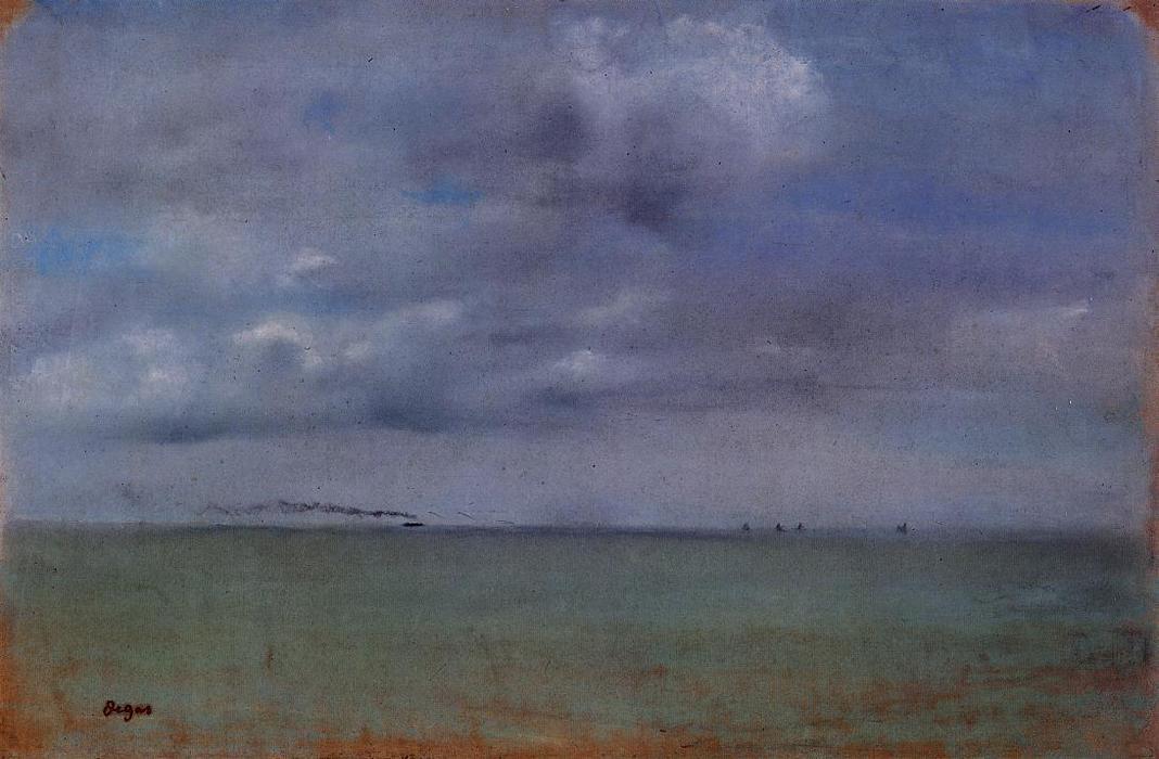 WikiOO.org - Encyclopedia of Fine Arts - Malba, Artwork Edgar Degas - Seascape