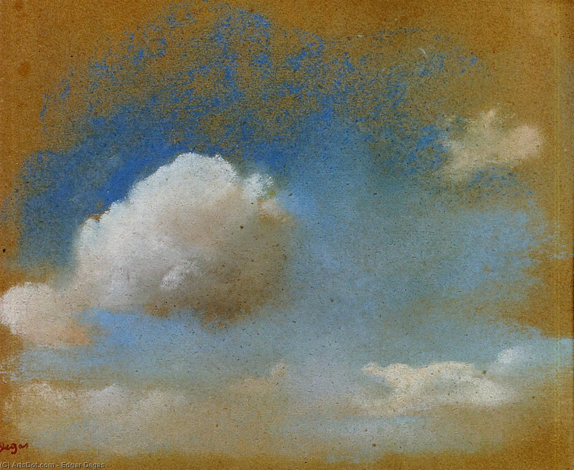 WikiOO.org - Encyclopedia of Fine Arts - Målning, konstverk Edgar Degas - Sky Study
