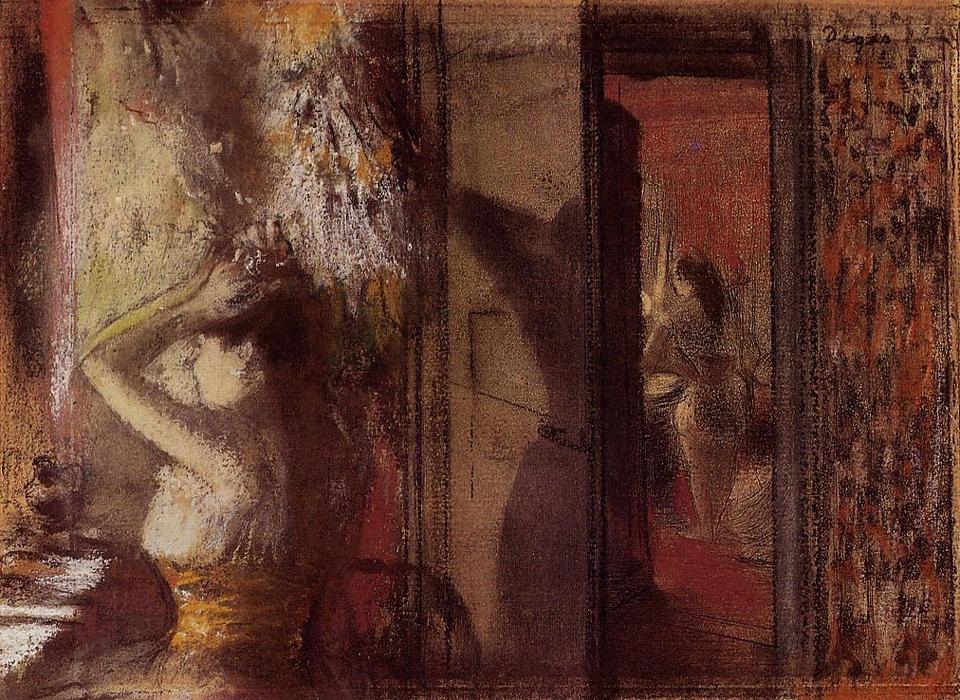 WikiOO.org - Encyclopedia of Fine Arts - Lukisan, Artwork Edgar Degas - The Actresses Dressing Room