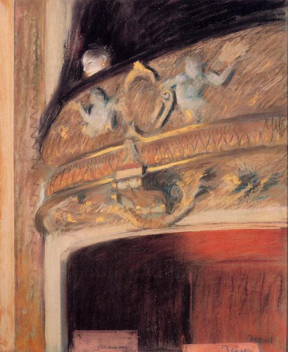 Wikioo.org - The Encyclopedia of Fine Arts - Painting, Artwork by Edgar Degas - The Box at the Opera