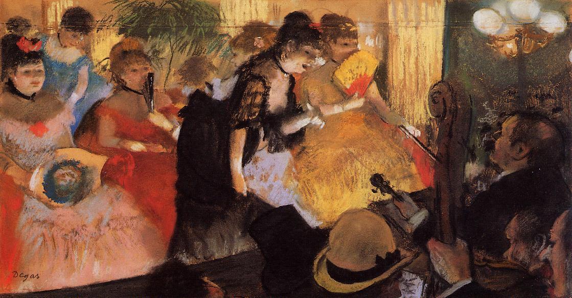 WikiOO.org - Энциклопедия изобразительного искусства - Живопись, Картины  Edgar Degas - Кафе концерт