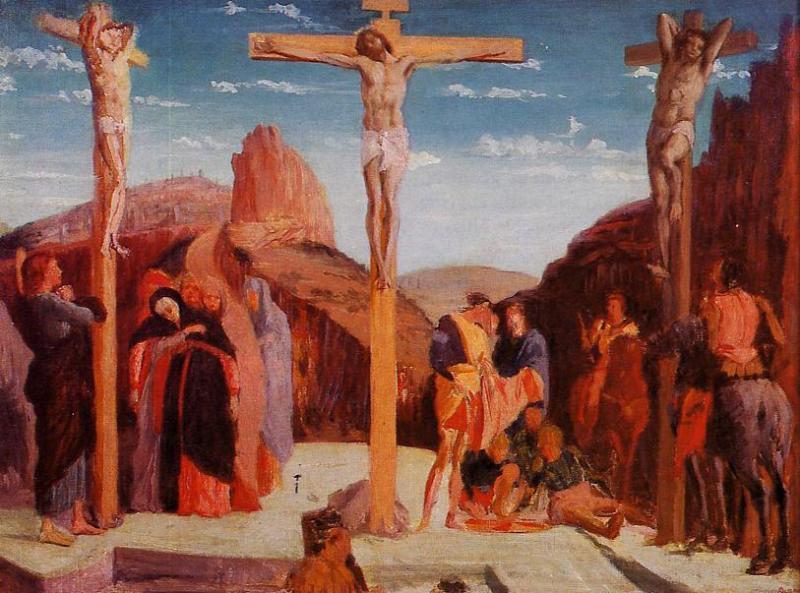 Wikioo.org - The Encyclopedia of Fine Arts - Painting, Artwork by Edgar Degas - The Crucifixion (after Mantegna)