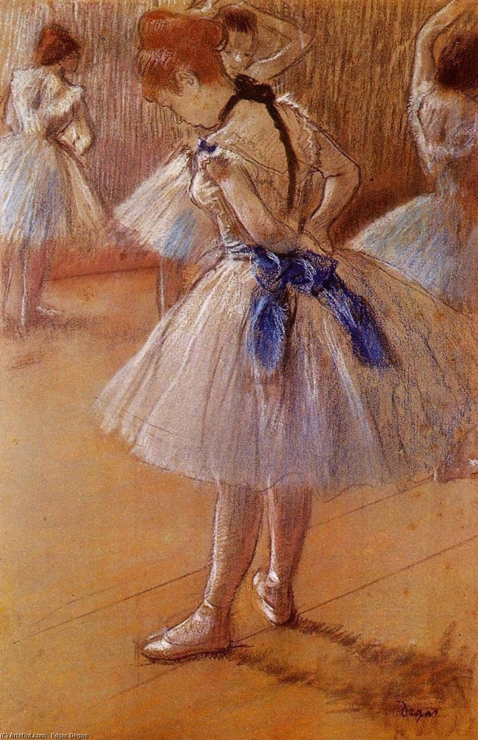Wikioo.org – L'Enciclopedia delle Belle Arti - Pittura, Opere di Edgar Degas - il danza studio