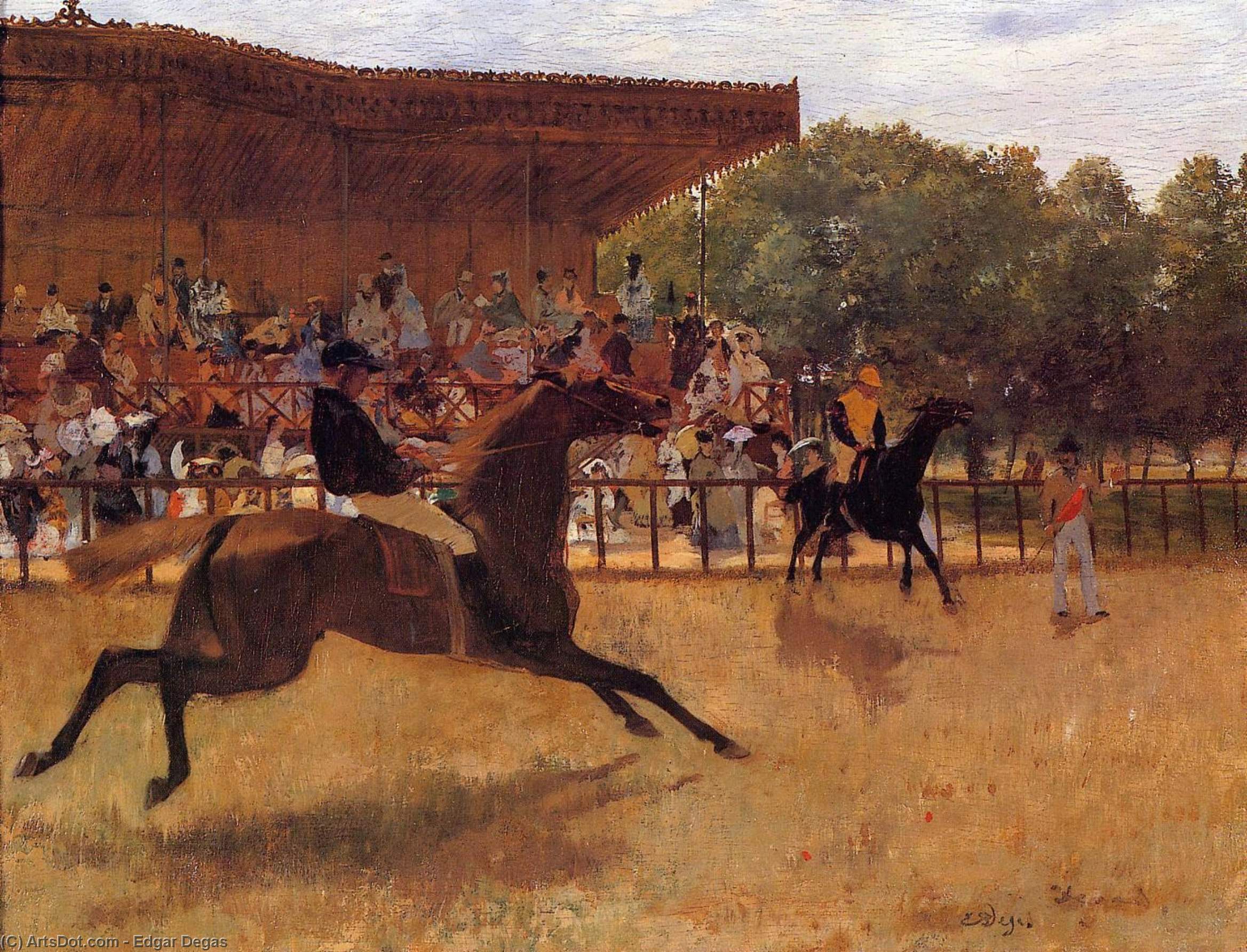 Wikioo.org – L'Enciclopedia delle Belle Arti - Pittura, Opere di Edgar Degas - La falsa partenza