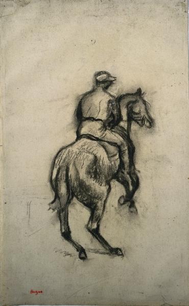 WikiOO.org - Encyclopedia of Fine Arts - Festés, Grafika Edgar Degas - The Jockey 1