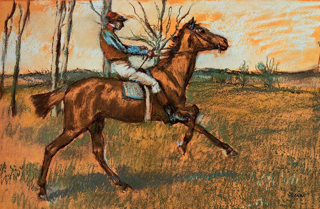 WikiOO.org - Енциклопедія образотворчого мистецтва - Живопис, Картини
 Edgar Degas - The Jockey