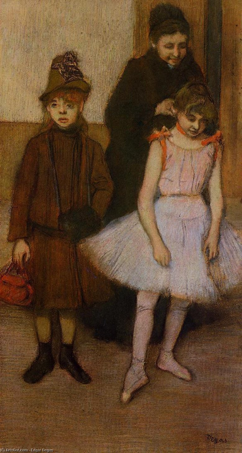Wikioo.org – La Enciclopedia de las Bellas Artes - Pintura, Obras de arte de Edgar Degas - La Familia Mante