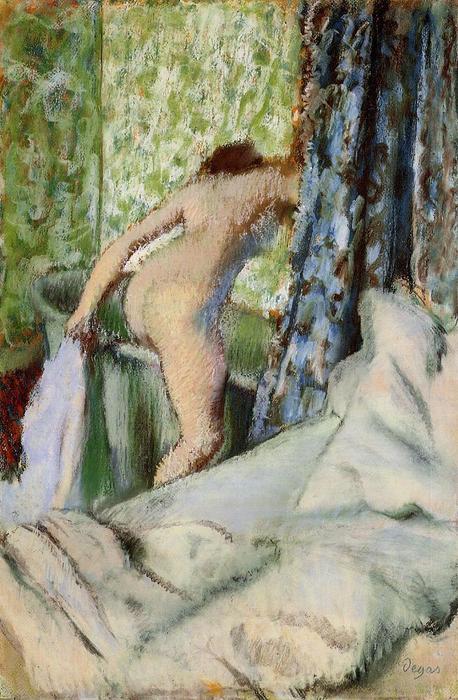 Wikioo.org - Bách khoa toàn thư về mỹ thuật - Vẽ tranh, Tác phẩm nghệ thuật Edgar Degas - The Morning Bath