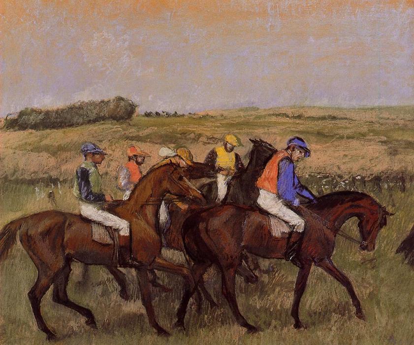 WikiOO.org - Enciklopedija likovnih umjetnosti - Slikarstvo, umjetnička djela Edgar Degas - The Racecourse