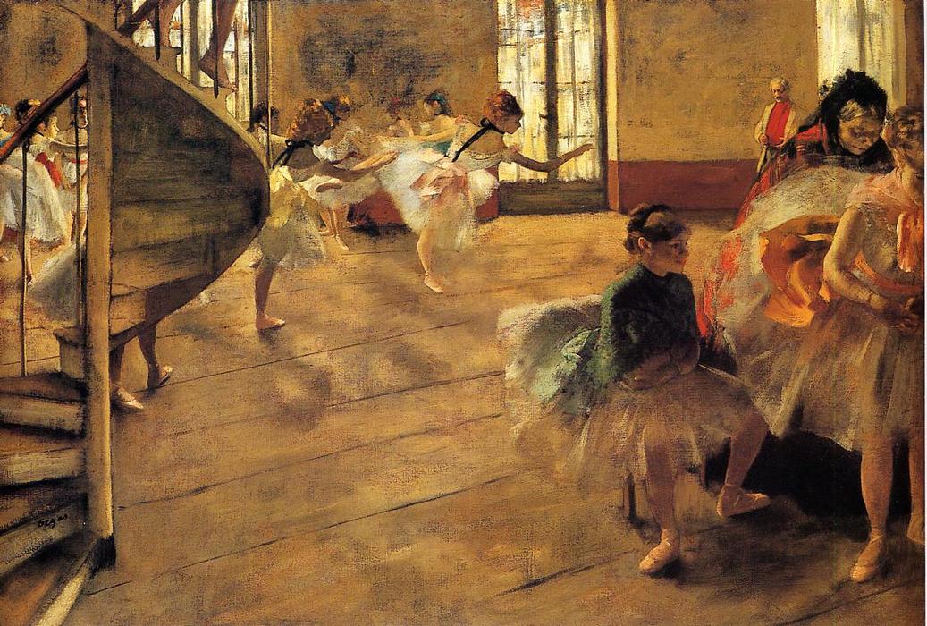 Wikioo.org - The Encyclopedia of Fine Arts - Painting, Artwork by Edgar Degas - The Rehearsal 1