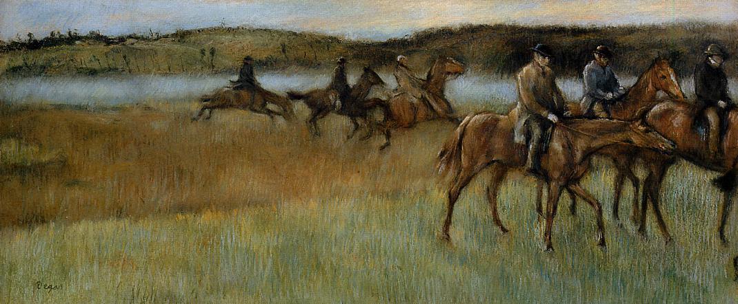 WikiOO.org - دایره المعارف هنرهای زیبا - نقاشی، آثار هنری Edgar Degas - The Trainers