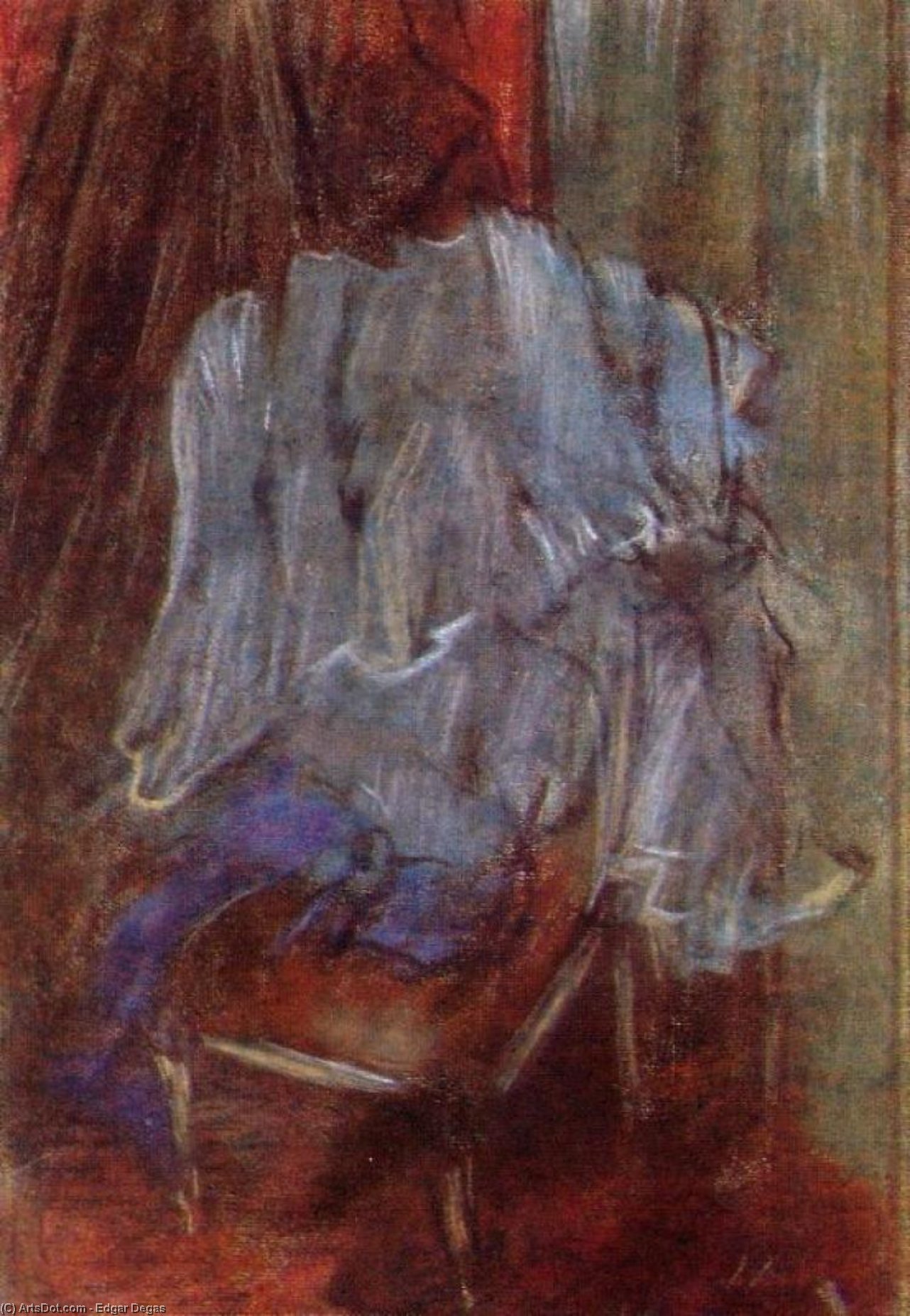 Wikioo.org - The Encyclopedia of Fine Arts - Painting, Artwork by Edgar Degas - Vestment on a Chair