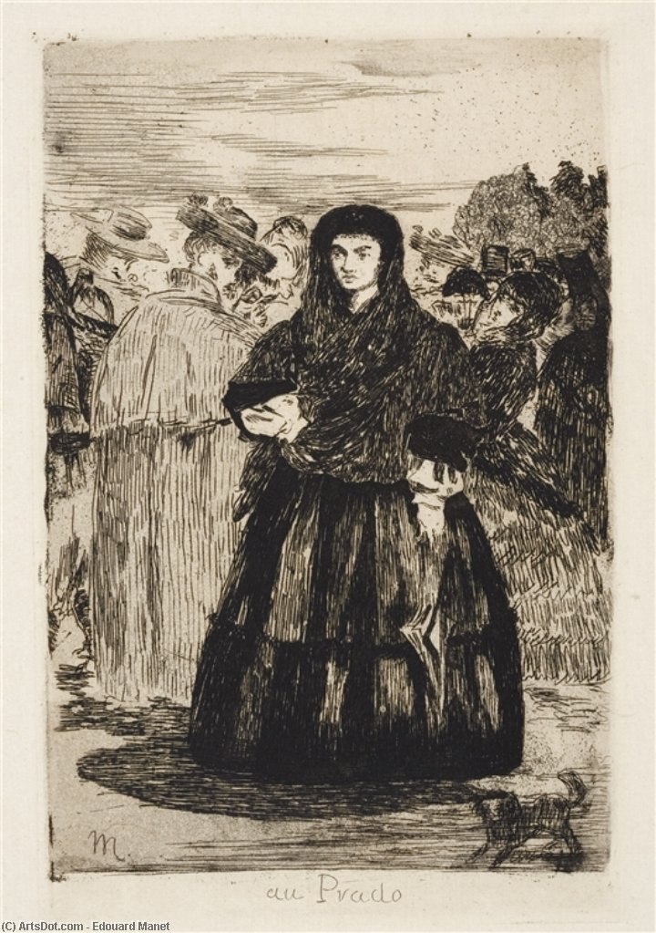 WikiOO.org - Enciclopédia das Belas Artes - Pintura, Arte por Edouard Manet - Au Prado