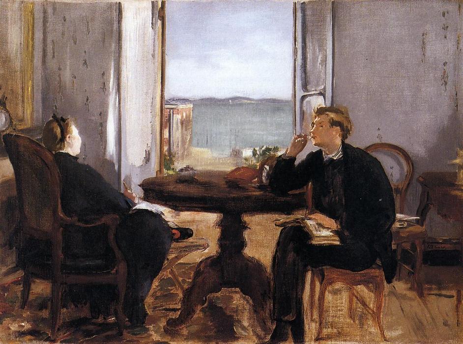 Wikioo.org - The Encyclopedia of Fine Arts - Painting, Artwork by Edouard Manet - Interior at Arcachon