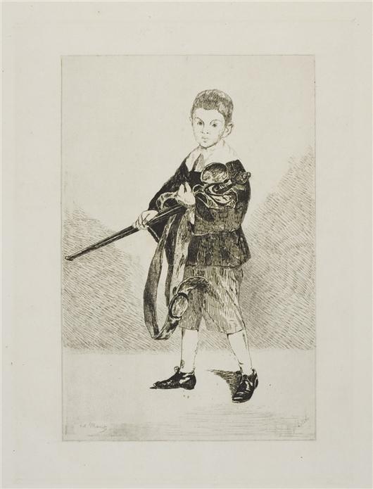 WikiOO.org - Encyclopedia of Fine Arts - Lukisan, Artwork Edouard Manet - L'enfant a l'epee