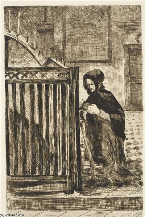 Wikioo.org – L'Encyclopédie des Beaux Arts - Peinture, Oeuvre de Edouard Manet - La marchande de cierges