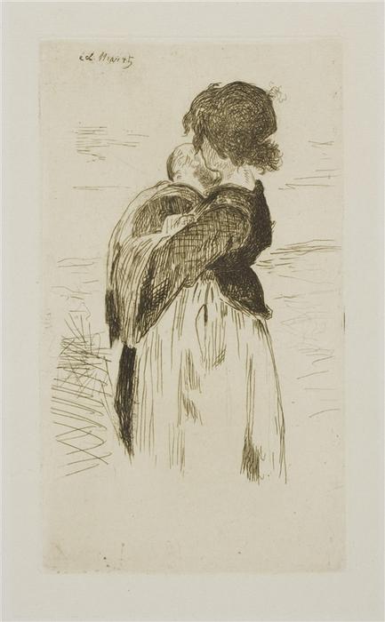 WikiOO.org - Enciclopedia of Fine Arts - Pictura, lucrări de artă Edouard Manet - La petite fille