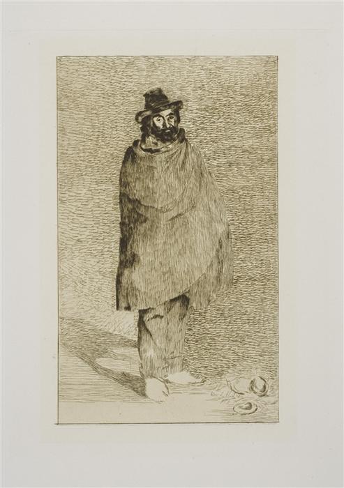Wikoo.org - موسوعة الفنون الجميلة - اللوحة، العمل الفني Edouard Manet - Le philosophe