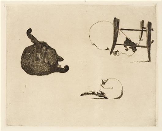 Wikioo.org – L'Enciclopedia delle Belle Arti - Pittura, Opere di Edouard Manet - Les chat
