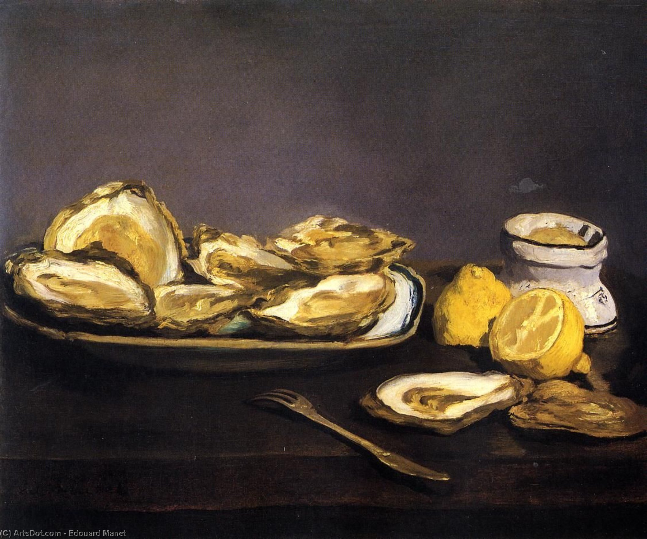 Wikioo.org - The Encyclopedia of Fine Arts - Painting, Artwork by Edouard Manet - Oysters