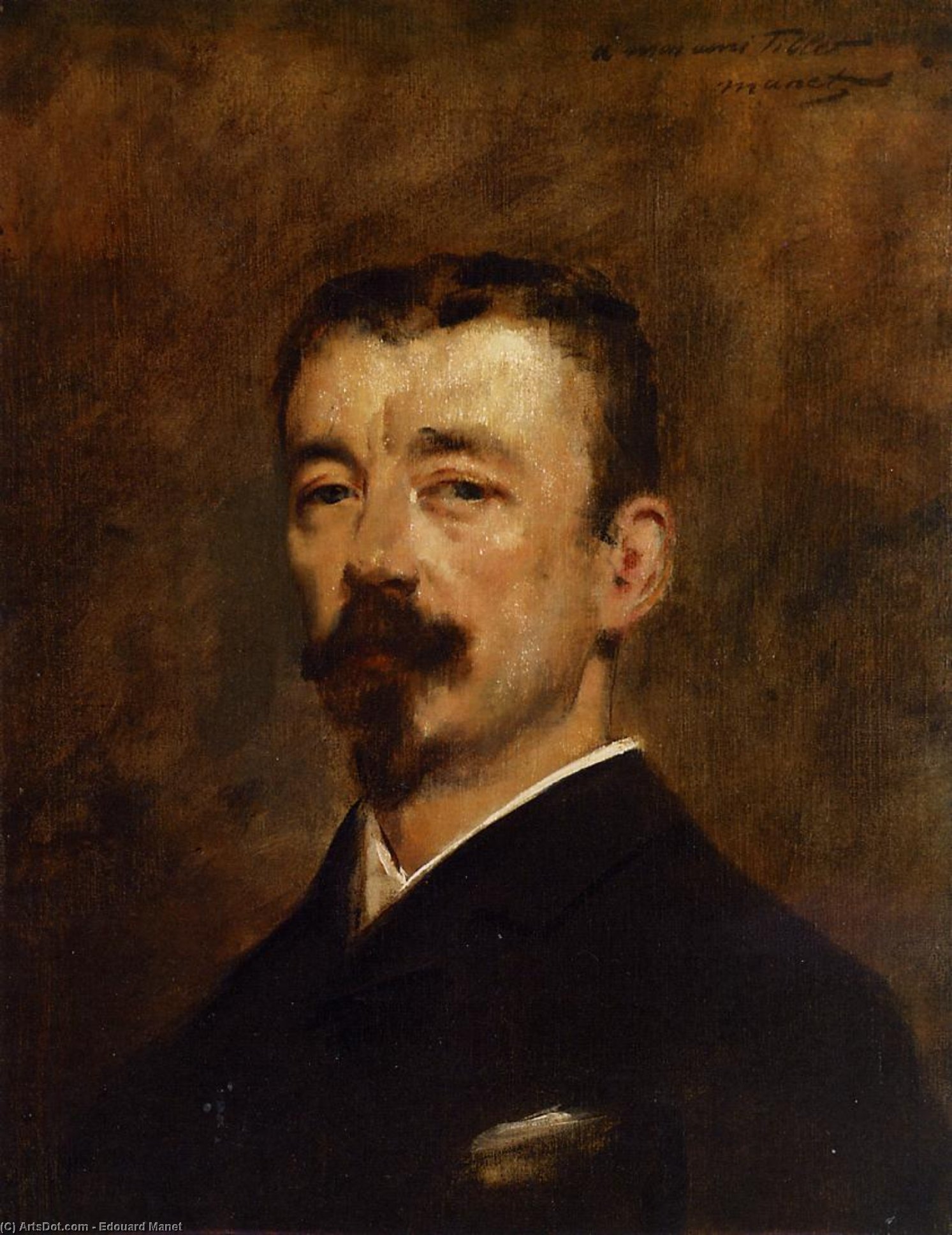 Wikioo.org - The Encyclopedia of Fine Arts - Painting, Artwork by Edouard Manet - Portrait of Monsieur Tillet