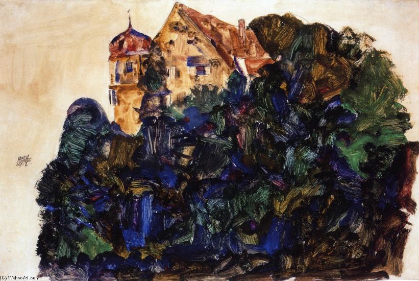 WikiOO.org - Encyclopedia of Fine Arts - Maleri, Artwork Egon Schiele - Deuring Castle, Bregenz