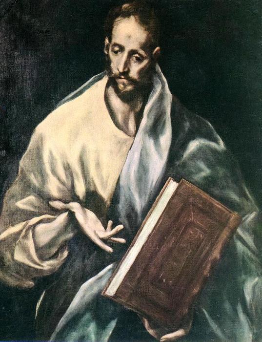 WikiOO.org - Encyclopedia of Fine Arts - Malba, Artwork El Greco (Doménikos Theotokopoulos) - Apostle St James the Less