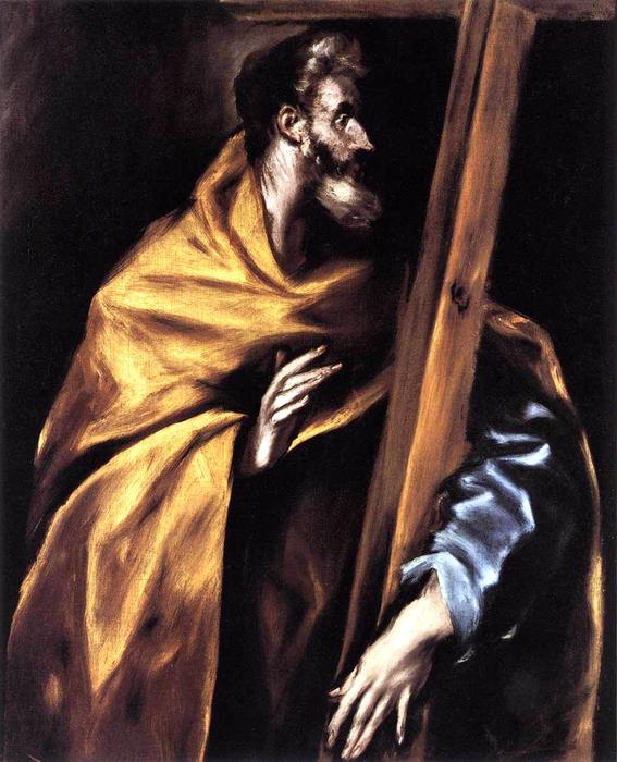 Wikioo.org - The Encyclopedia of Fine Arts - Painting, Artwork by El Greco (Doménikos Theotokopoulos) - Apostle St Philip