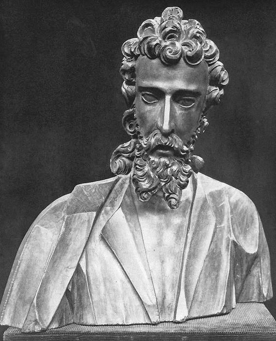 WikiOO.org - Encyclopedia of Fine Arts - Maalaus, taideteos El Greco (Doménikos Theotokopoulos) - Bust of an Apostle