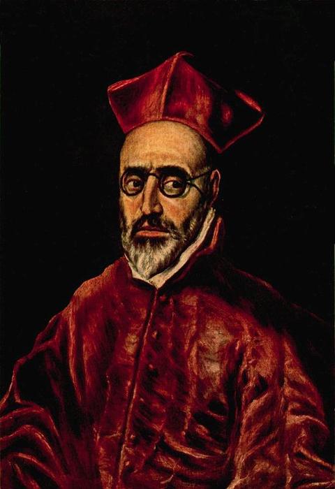 Wikioo.org – L'Enciclopedia delle Belle Arti - Pittura, Opere di El Greco (Doménikos Theotokopoulos) - Inquisidor Generale Fernando Niño de Guevara