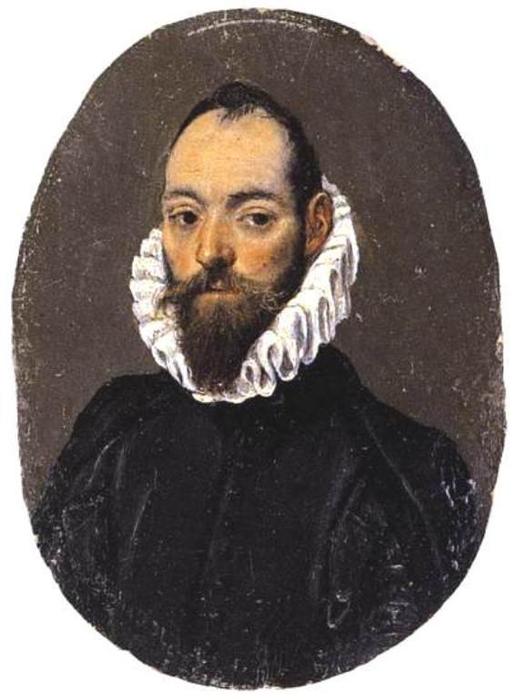 Wikioo.org - สารานุกรมวิจิตรศิลป์ - จิตรกรรม El Greco (Doménikos Theotokopoulos) - Portrait of a Man 1