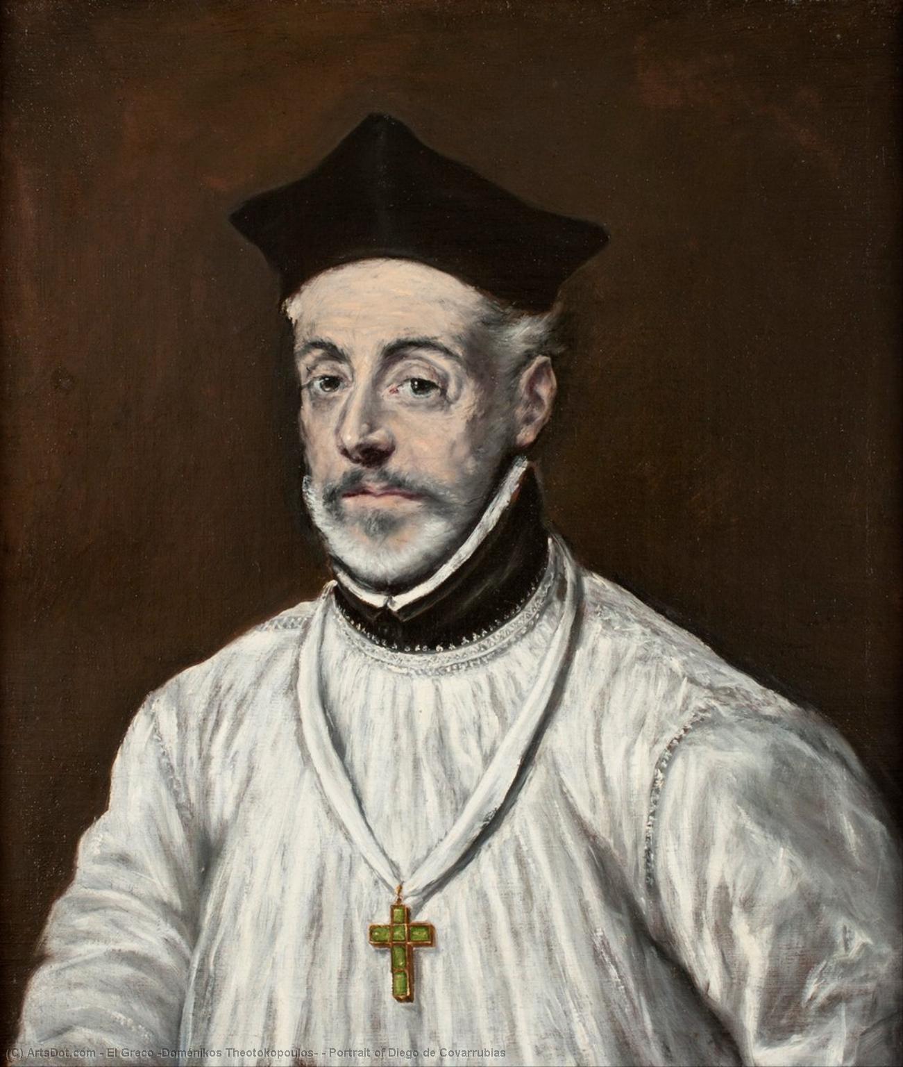 WikiOO.org - Енциклопедия за изящни изкуства - Живопис, Произведения на изкуството El Greco (Doménikos Theotokopoulos) - Portrait of Diego de Covarrubias