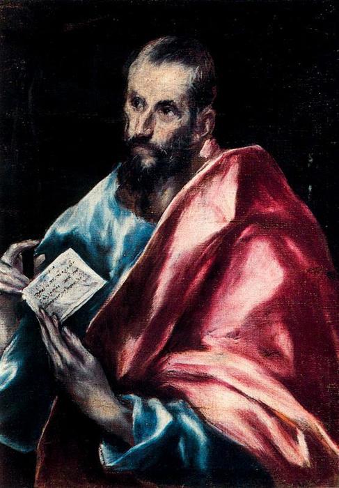 WikiOO.org - Encyclopedia of Fine Arts - Festés, Grafika El Greco (Doménikos Theotokopoulos) - San Pablo 4