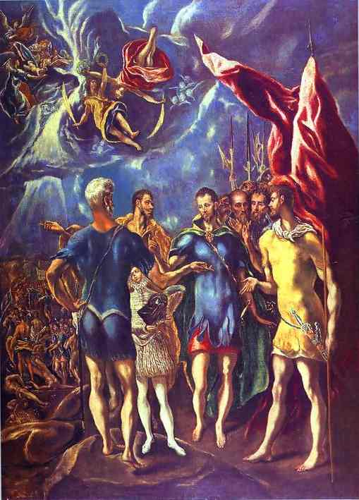 WikiOO.org - Енциклопедія образотворчого мистецтва - Живопис, Картини
 El Greco (Doménikos Theotokopoulos) - The Martyrdom of St. Maurice 1