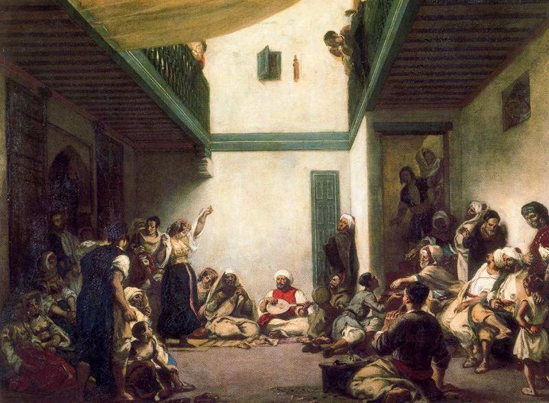 WikiOO.org - Encyclopedia of Fine Arts - Maleri, Artwork Eugène Delacroix - Boda judía en Marruecos