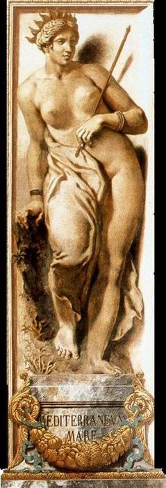 WikiOO.org - Encyclopedia of Fine Arts - Målning, konstverk Eugène Delacroix - El Mediterráneo
