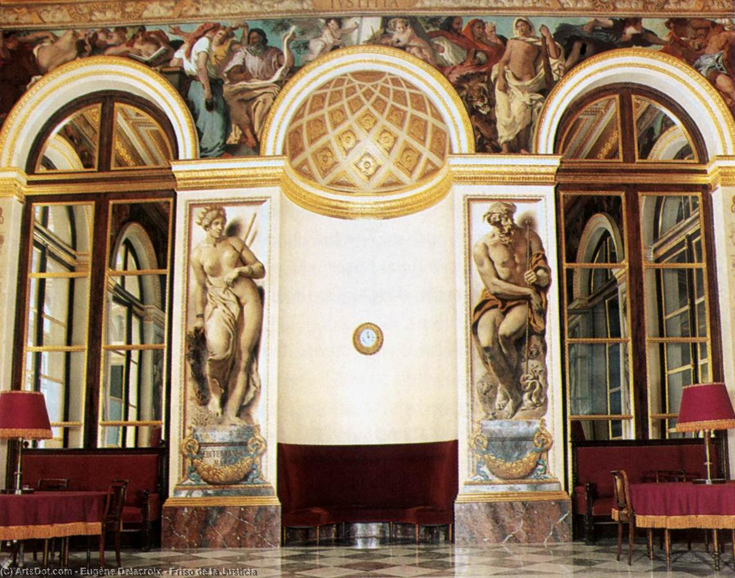 WikiOO.org - Енциклопедия за изящни изкуства - Живопис, Произведения на изкуството Eugène Delacroix - Friso de la Justicia