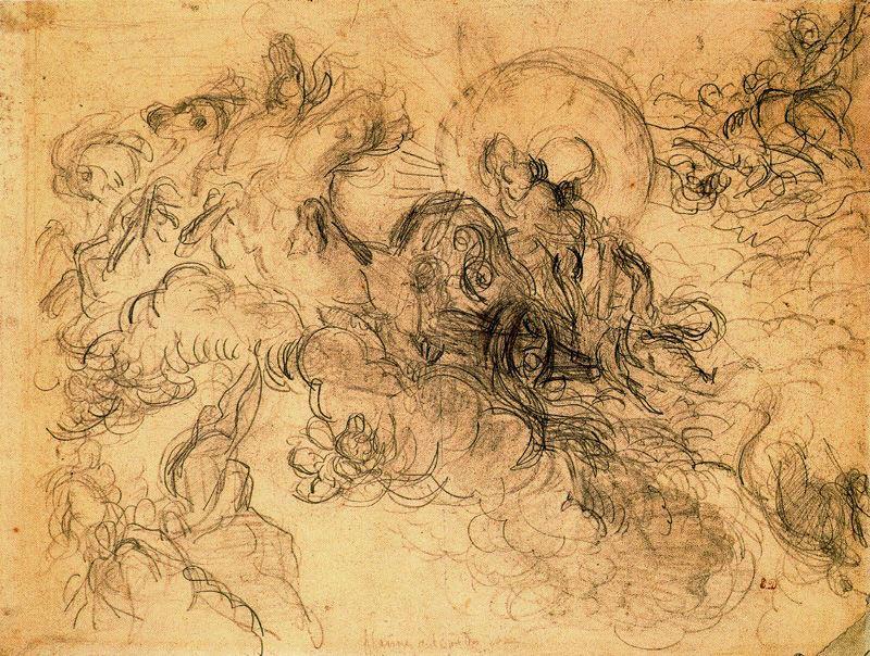 WikiOO.org - אנציקלופדיה לאמנויות יפות - ציור, יצירות אמנות Eugène Delacroix - La carroza de Apolo
