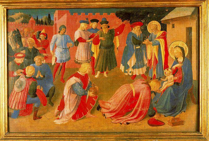 Wikioo.org - สารานุกรมวิจิตรศิลป์ - จิตรกรรม Fra Angelico - Adoration of the magi 3