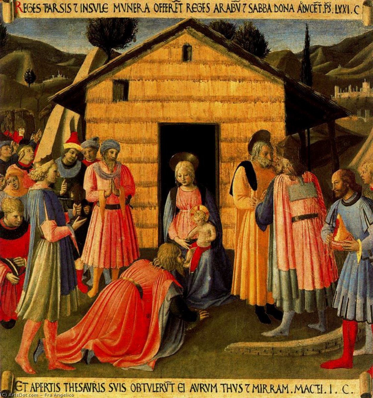 Wikioo.org – La Enciclopedia de las Bellas Artes - Pintura, Obras de arte de Fra Angelico - la Adoración de los Magos 4
