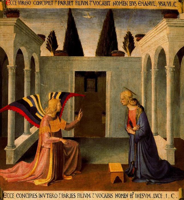 Wikioo.org - The Encyclopedia of Fine Arts - Painting, Artwork by Fra Angelico - Annunciation 3