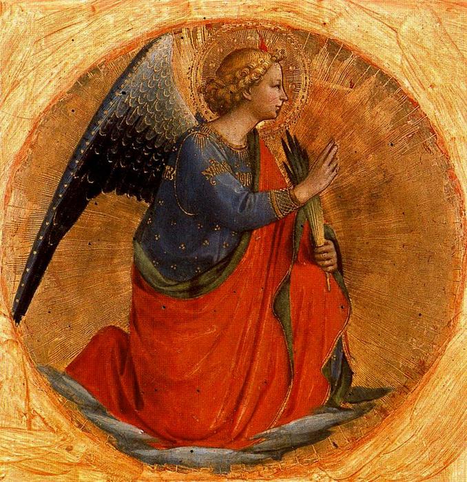 WikiOO.org - אנציקלופדיה לאמנויות יפות - ציור, יצירות אמנות Fra Angelico - Arcángel San Gabriel
