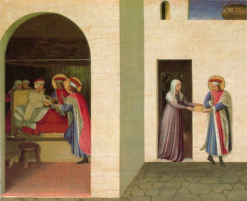 WikiOO.org - Güzel Sanatlar Ansiklopedisi - Resim, Resimler Fra Angelico - La curación de Paladia 1