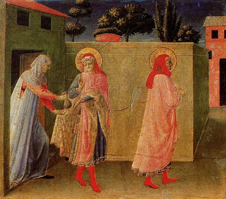 WikiOO.org - Enciklopedija dailės - Tapyba, meno kuriniai Fra Angelico - La curación de Paladia