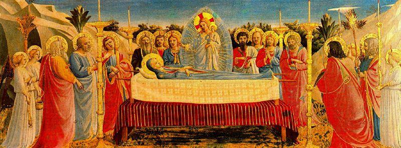 WikiOO.org - אנציקלופדיה לאמנויות יפות - ציור, יצירות אמנות Fra Angelico - La dormición de la Virgen 1