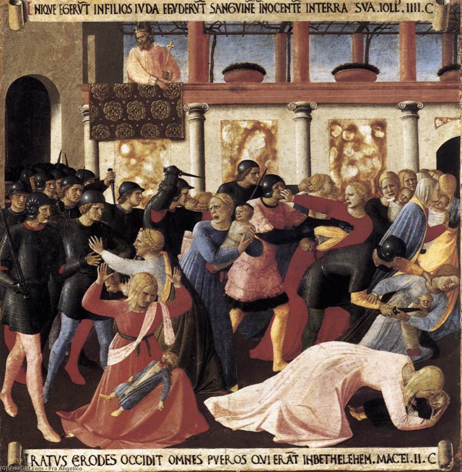 Wikioo.org - The Encyclopedia of Fine Arts - Painting, Artwork by Fra Angelico - La matanza de los inocentes