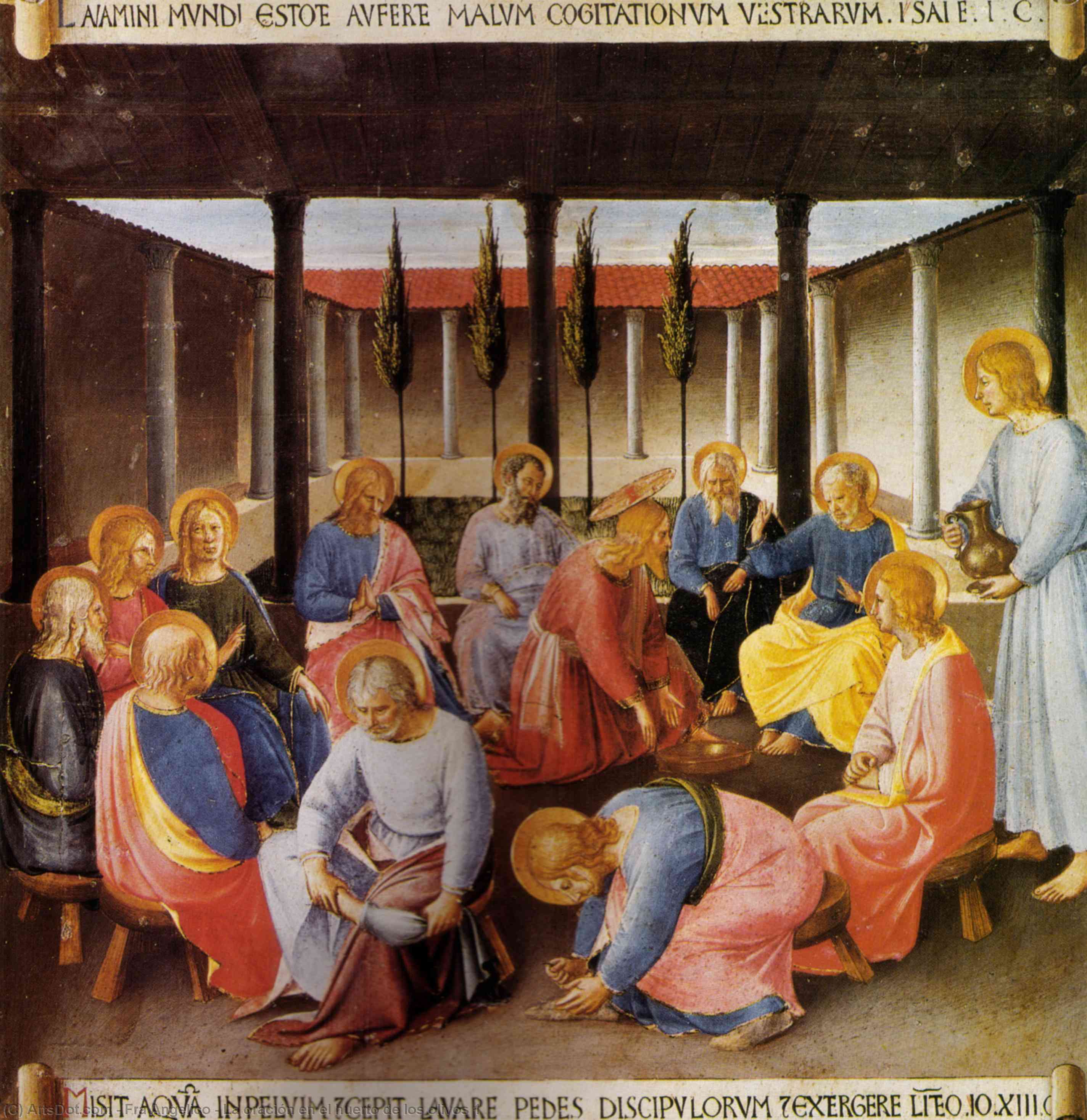 Wikioo.org - The Encyclopedia of Fine Arts - Painting, Artwork by Fra Angelico - La oración en el huerto de los olivos 1