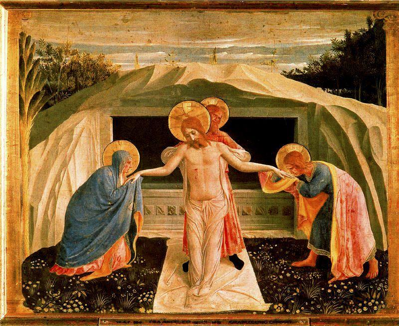 Wikioo.org - The Encyclopedia of Fine Arts - Painting, Artwork by Fra Angelico - Lamento por Cristo Muerto 2