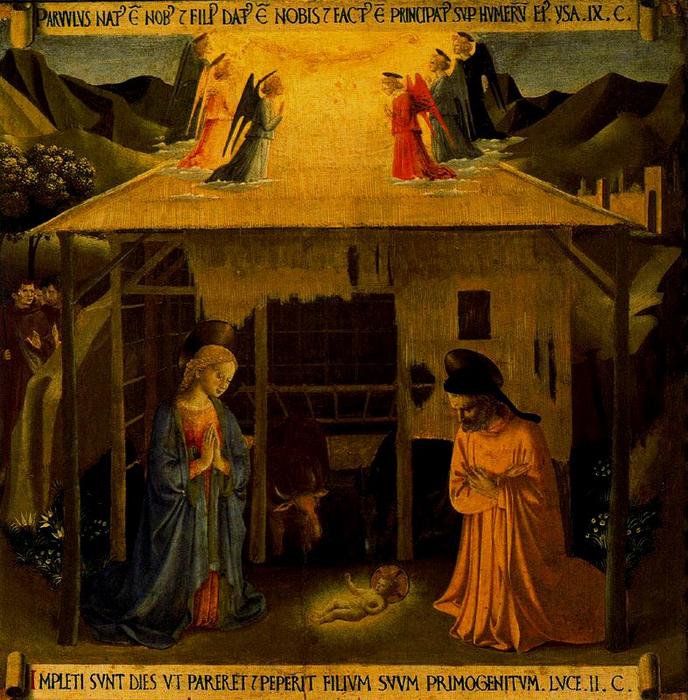 Wikioo.org – L'Enciclopedia delle Belle Arti - Pittura, Opere di Fra Angelico - Natividad